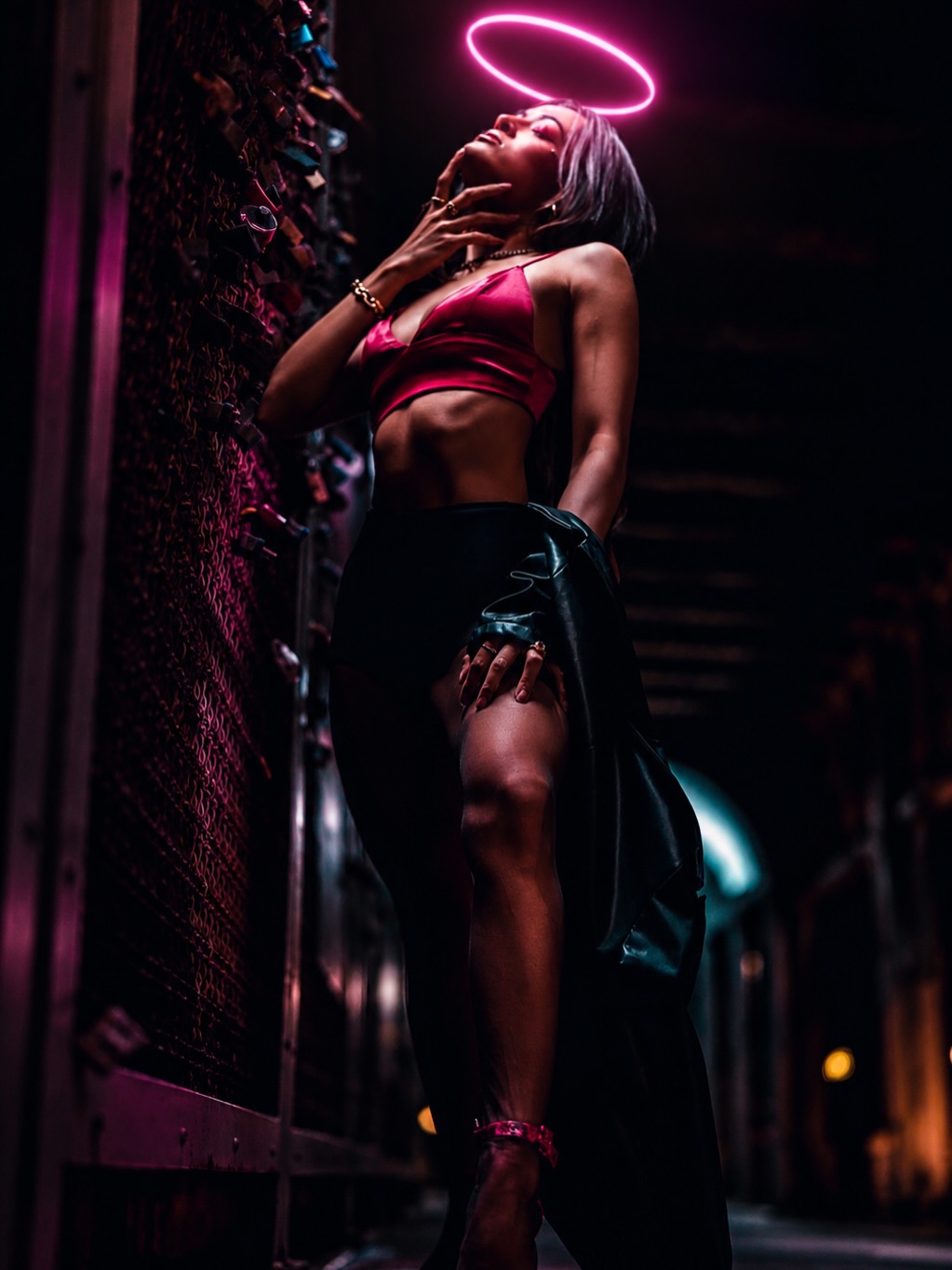 Photo by Eric 📸 on June 11, 2026. May be an image of one or more people, makeup, miniskirt and text.