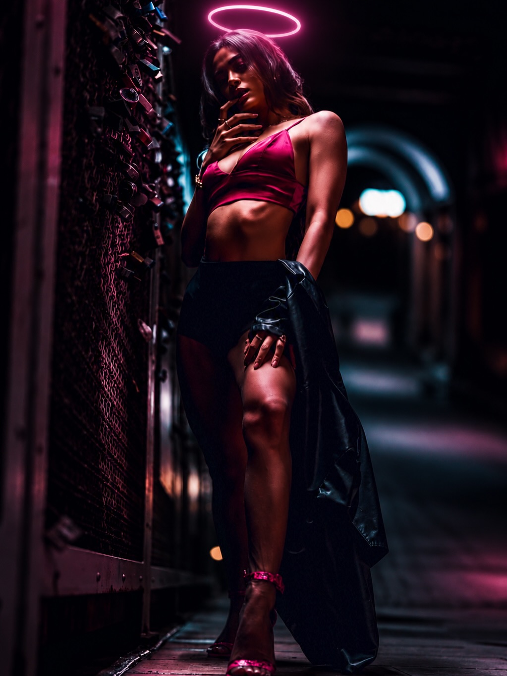 Photo by Eric 📸 on June 11, 2026. May be an image of one or more people, makeup, miniskirt and text.