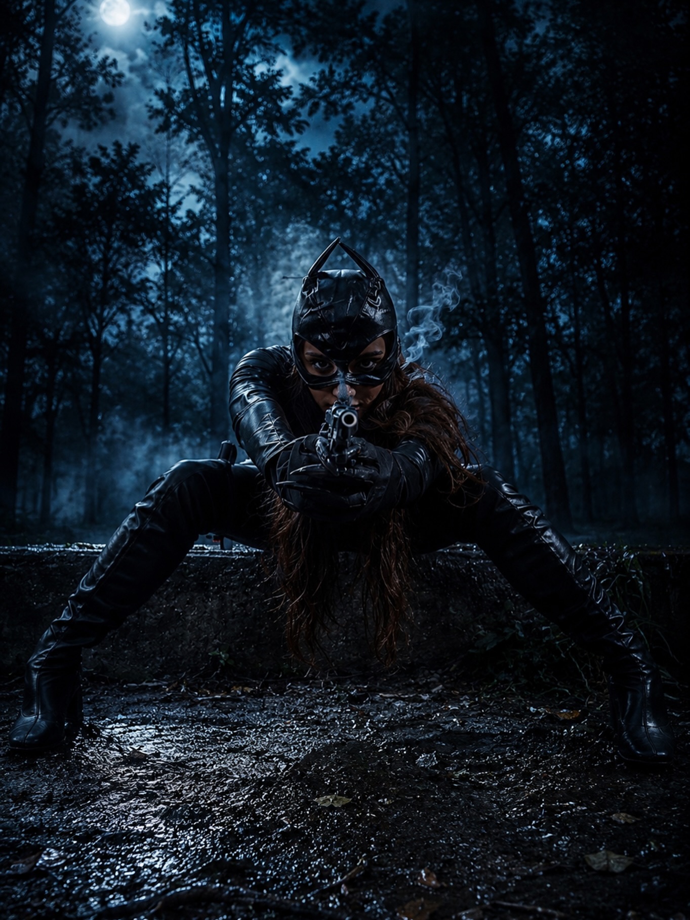 Photo by Eric 📸 on July 26, 2026. May be an image of gas mask, poster, sword, glasses, costume, cloak, axe and text.